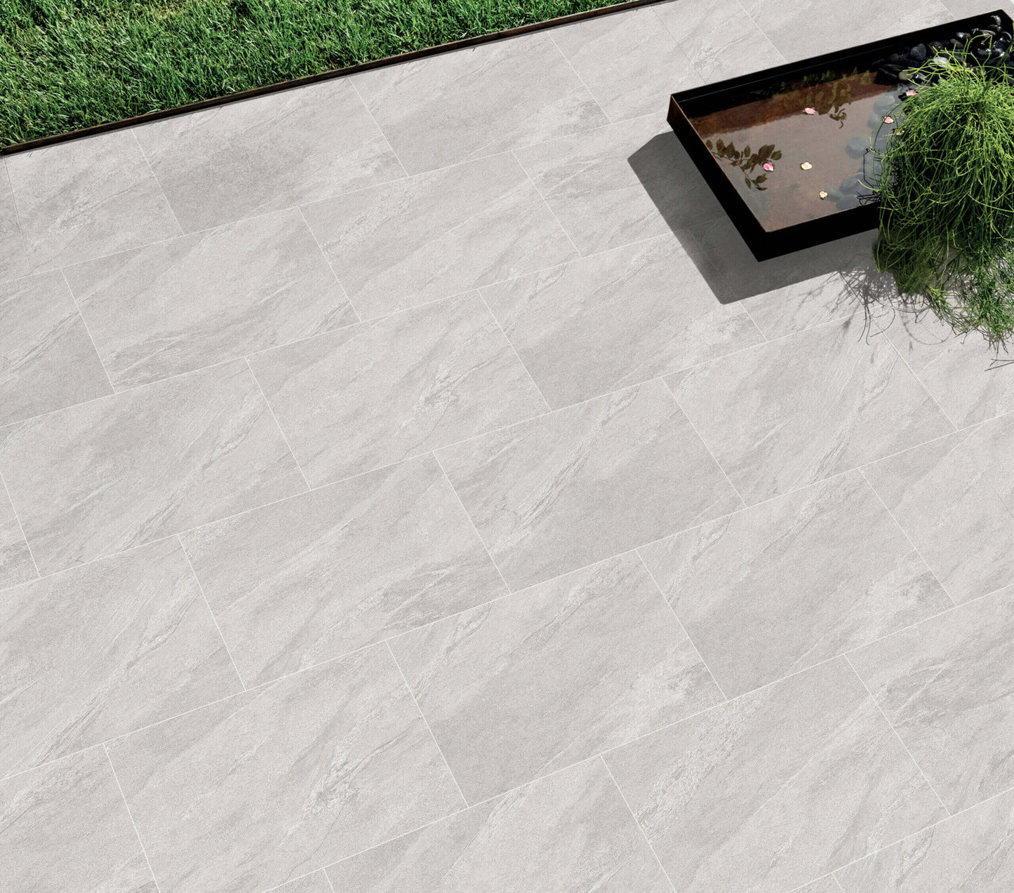 Dome Grey Paving Sample ideal for patios and garden pathways, preview the premium paving slab before ordering