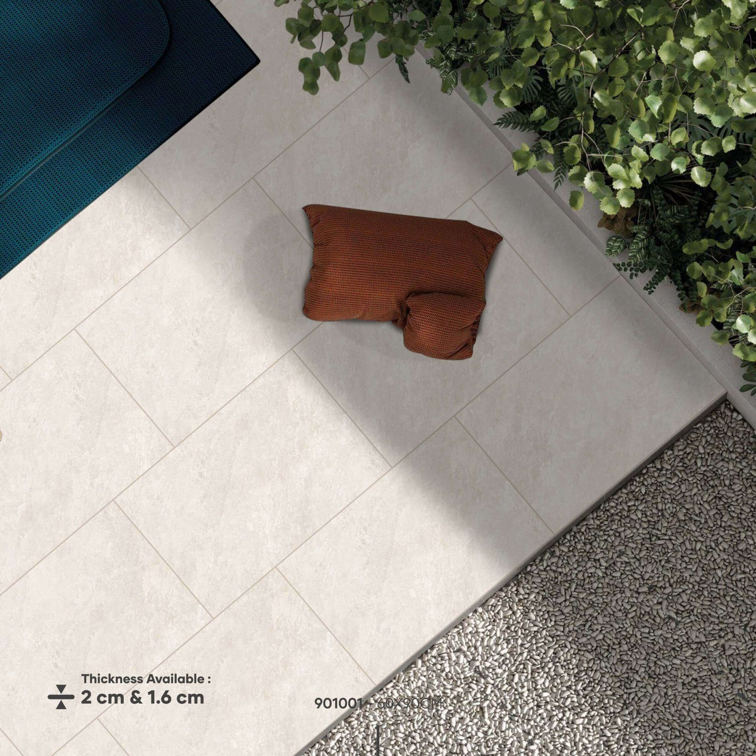 High-quality Quartz White Paver Slabs perfect for outdoor patios and walkways