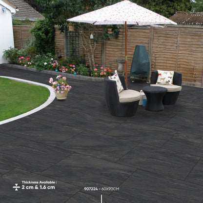 Anthracite Dark Patio Pack Porcelain Paving