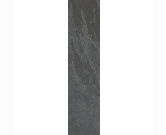 Midnight Stone border planks with deep charcoal and black tones, featuring a textured finish ideal for defining patios and garden edges.