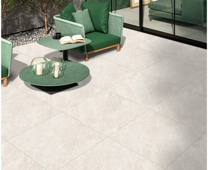 Quartz White Porcelain Paving Slab – Sample
