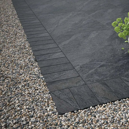 Anthracite dark stone edging setts for garden patio paving slabs near me