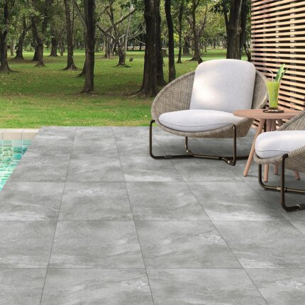 Earthcore Grey Outdoor Porcelain Tiles