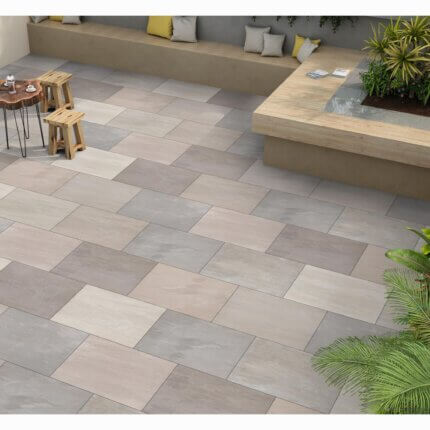 Raj Green Porcelain Paving Slabs