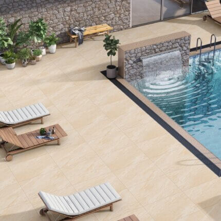 Dome Beige Porcelain Paving Slabs