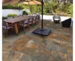 Rustic Copper Slate Porcelain Paving